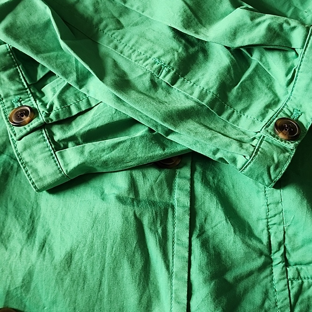 Gap Green Double Breasted Collared Jacket - image 6